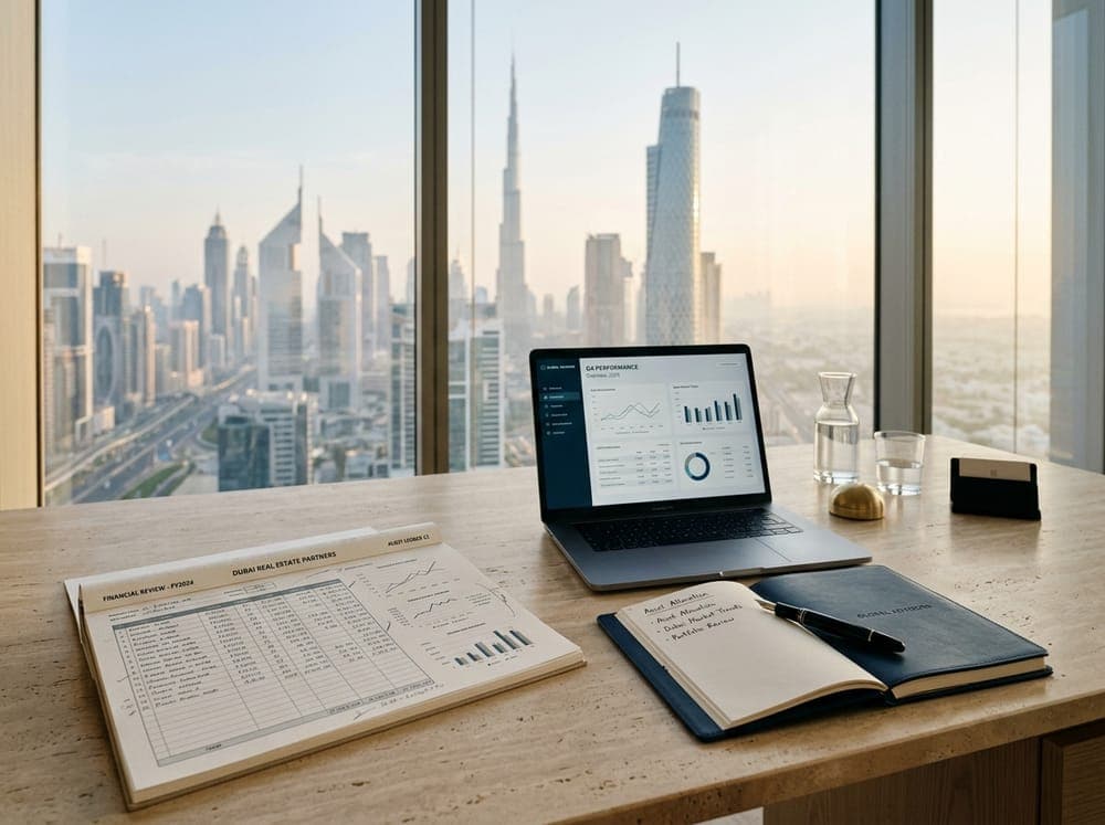 Financial ledgers and corporate tax analytics in Dubai